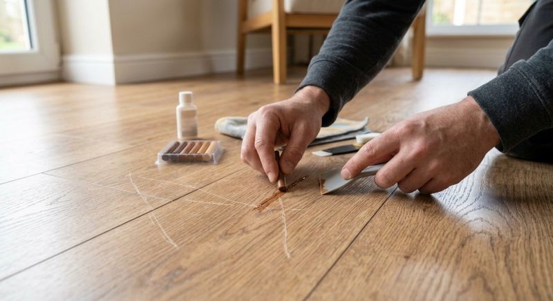 Laminate Floor Scratch Repair in Haymarket, VA