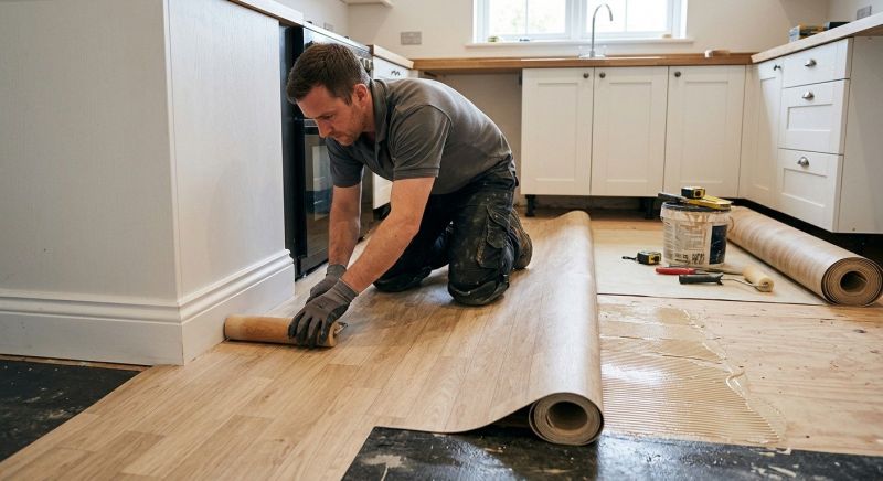 Sheet Linoleum Installation in Middleburg, VA